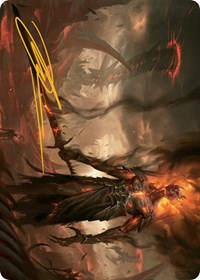 Ashen Reaper Art Card (Gold-Stamped Signature) (46) [Art Series: March of the Machine]