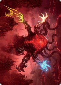 Omnath, Locus of All Art Card (51/81) (Gold-Stamped Signature) (51) [Art Series: March of the Machine]