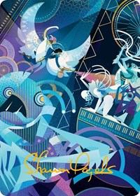 Errant and Giada Art Card (Gold-Stamped Signature) (59) [Art Series: March of the Machine]