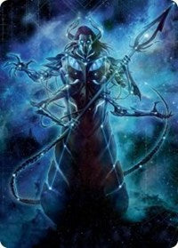 Heliod, the Warped Eclipse Art Card (60) [Art Series: March of the Machine]
