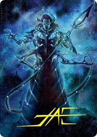 Heliod, the Warped Eclipse Art Card (Gold-Stamped Signature) (60) [Art Series: March of the Machine]