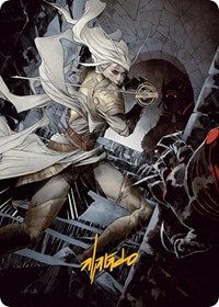 Thalia, Guardian of Thraben Art Card (Gold-Stamped Signature) (67) [Art Series: March of the Machine]