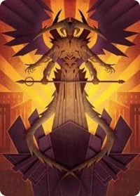 Atraxa, Praetors' Voice Art Card (77) [Art Series: March of the Machine]