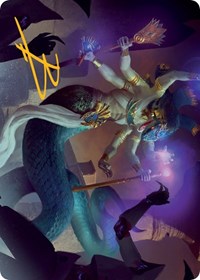 Imoti, Celebrant of Bounty Art Card (Gold-Stamped Signature) (79) [Art Series: March of the Machine]