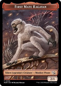 First Mate Ragavan Token (6) [March of the Machine]