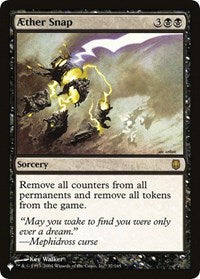 Aether Snap (37/165) [The List Reprints]