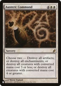 Austere Command (LRW) (3/301) [The List Reprints]