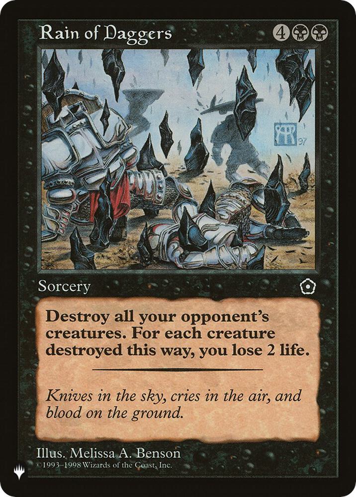 Rain of Daggers [The List Reprints]