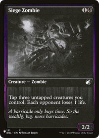 Siege Zombie (121) [The List Reprints]
