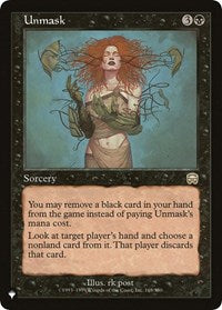 Unmask (168/350) [The List Reprints]