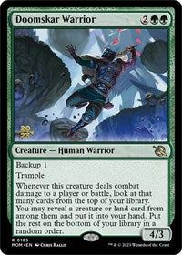 Doomskar Warrior (185) [Prerelease Cards]