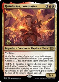Quintorius, Loremaster (250) [Prerelease Cards]