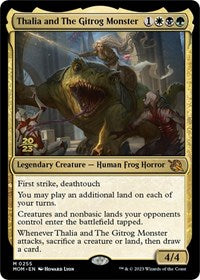 Thalia and The Gitrog Monster (255) [Prerelease Cards]