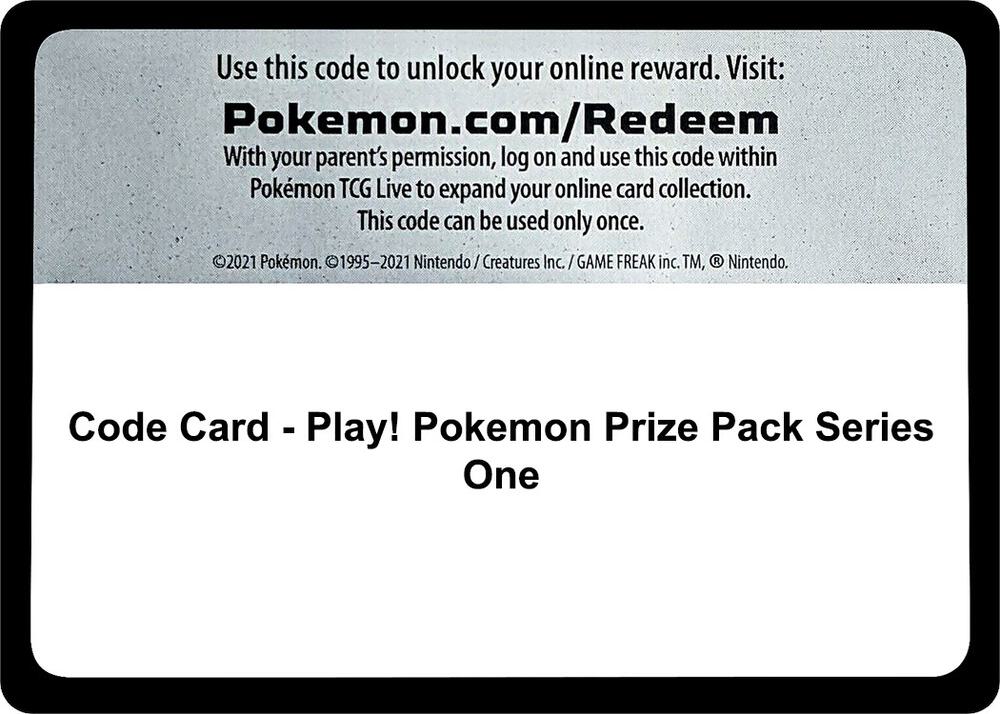 Code Card - Play! Pokemon Prize Pack Series One [Prize Pack Series Cards]