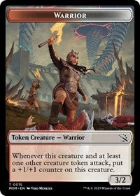 Warrior // Phyrexian Hydra (0011) Double-Sided Token (15 // 11) [March of the Machine]