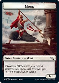 Monk // Zombie Double-Sided Token (1 // 5) [March of the Machine]
