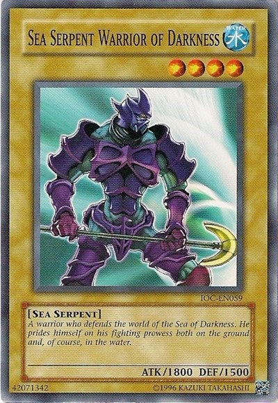 Sea Serpent Warrior of Darkness (IOC-EN059) [Invasion of Chaos (Worldwide English)]
