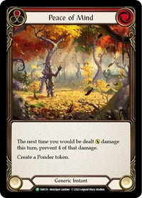 Peace of Mind - FAB131 (FAB131) [Flesh and Blood: Promo Cards]