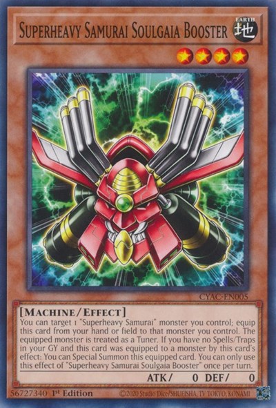 Superheavy Samurai Soulgaia Booster (CYAC-EN005) [Cyberstorm Access]