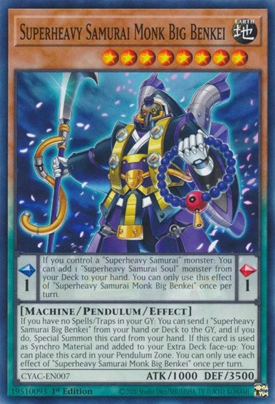 Superheavy Samurai Monk Big Benkei (CYAC-EN007) [Cyberstorm Access]
