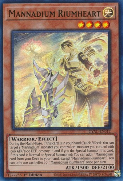 Mannadium Riumheart (CYAC-EN012) [Cyberstorm Access]