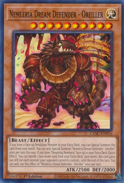 Nemleria Dream Defender - Oreiller (CYAC-EN016) [Cyberstorm Access]