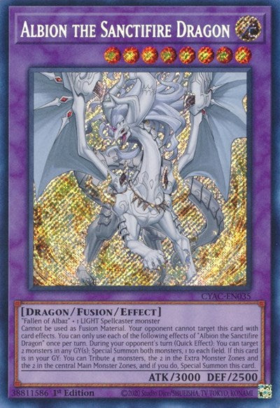 Albion the Sanctifire Dragon (CYAC-EN035) [Cyberstorm Access]