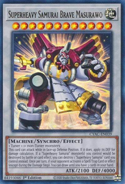 Superheavy Samurai Brave Masurawo (CYAC-EN039) [Cyberstorm Access]