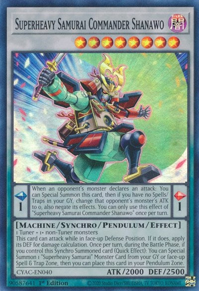 Superheavy Samurai Commander Shanawo (CYAC-EN040) [Cyberstorm Access]