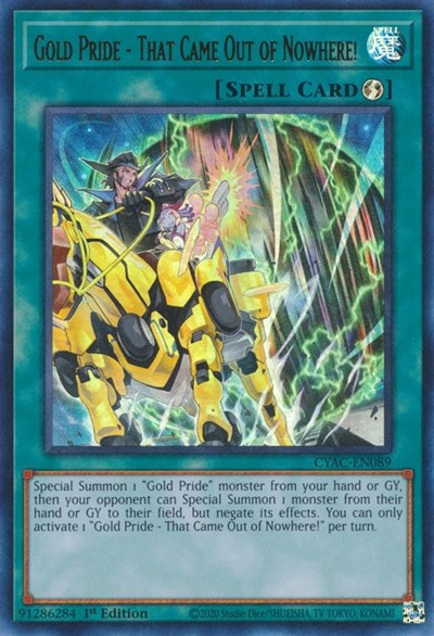 Gold Pride - That Came Out of Nowhere! (CYAC-EN089) [Cyberstorm Access]