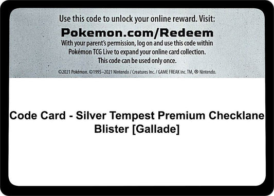Code Card - Silver Tempest Premium Checklane Blister [Gallade] [SWSH12: Silver Tempest]