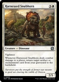 Harnessed Snubhorn (3) [March of the Machine: The Aftermath]