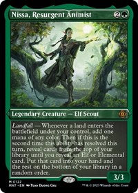 Nissa, Resurgent Animist (Foil Etched) (122) [March of the Machine: The Aftermath]