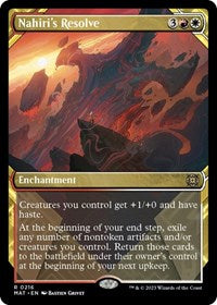 Nahiri's Resolve (Halo Foil) (216) [March of the Machine: The Aftermath]