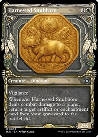 Harnessed Snubhorn (Showcase) (53) [March of the Machine: The Aftermath]