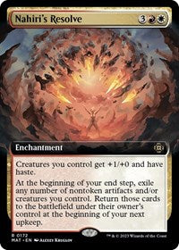 Nahiri's Resolve (Extended Art) (172) [March of the Machine: The Aftermath]