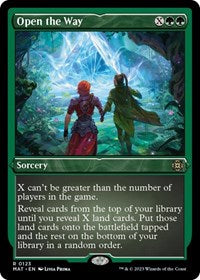 Open the Way (Foil Etched) (123) [March of the Machine: The Aftermath]