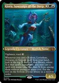 Kiora, Sovereign of the Deep (Foil Etched) (135) [March of the Machine: The Aftermath]