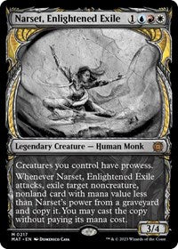 Narset, Enlightened Exile (Halo Foil) (217) [March of the Machine: The Aftermath]