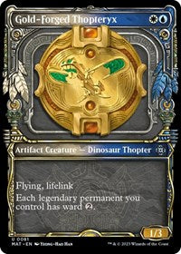 Gold-Forged Thopteryx (Showcase) (81) [March of the Machine: The Aftermath]