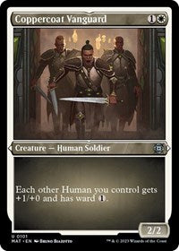 Coppercoat Vanguard (Foil Etched) (101) [March of the Machine: The Aftermath]