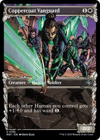 Coppercoat Vanguard (Halo Foil) (186) [March of the Machine: The Aftermath]