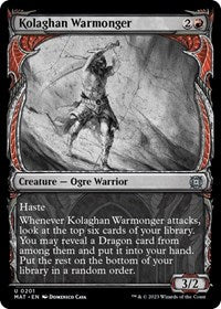 Kolaghan Warmonger (Halo Foil) (201) [March of the Machine: The Aftermath]