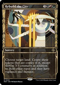 Rebuild the City (Halo Foil) (222) [March of the Machine: The Aftermath]