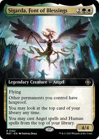 Sigarda, Font of Blessings (Extended Art) (182) [March of the Machine: The Aftermath]