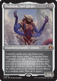 Zhulodok, Void Gorger (Display Commander) (Foil Etched) - Thick Stock (779) [Commander Masters]
