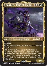 Anikthea, Hand of Erebos (Display Commander) (Foil Etched) - Thick Stock (780) [Commander Masters]