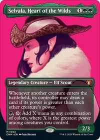 Selvala, Heart of the Wilds (Textured Foil) (1064) [Commander Masters]