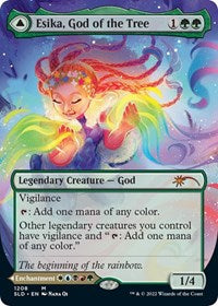 Esika, God of the Tree (Display Commander) - Thick Stock (1208) [Secret Lair Drop Series]