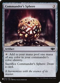 Commander's Sphere (54) [The List Reprints]